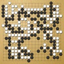 Board position at the end of game WAGC 1992 - Round 2 - Game 1: Yong-man Yi vs Cheong-Tat Yeo
