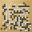 Board position at the end of game WAGC 1992 - Round 3 - Game 6: Andras Gondor vs Jurgen Mattern