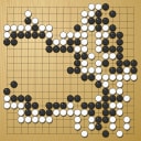 Board position at the end of game WAGC 1992 - Round 3 - Game 3: Qi-Yu Han vs Alexej Lazarev