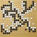 Board position at the end of game WAGC 1992 - Round 3 - Game 5: Ralph Spiegl vs Jostein Flood