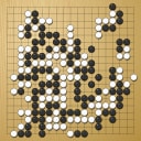 Board position at the end of game WAGC 1992 - Round 4 - Game 8: Sorin Gherman vs Kwong-Moon Lee