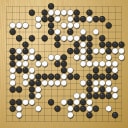 Board position at the end of game WAGC 1992 - Round 5 - Game 11: Andras Gondor vs Petr Cipra
