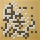 Board position at the end of game WAGC 1992 - Round 5 - Game 12: Krzysztof Giedrojc vs Kwong-Moon Lee