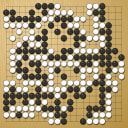 Board position at the end of game WAGC 1992 - Round 6 - Game 9: Enzo Burlini vs Stephen Reye