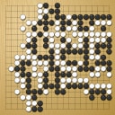 Board position at the end of game WAGC 1992 - Round 6 - Game 8: Milan Lazarevic vs Serge Fontaine