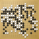 Board position at the end of game WAGC 1992 - Round 6 - Game 2: Qi-Yu Han vs Matthew Macfadyen