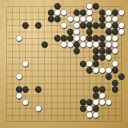 Board position at the end of game WAGC 1992 - Round 6 - Game 6: Vesa Laatikainen vs Barry Phease