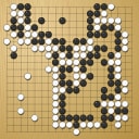 Board position at the end of game WAGC 1992 - Round 7 - Game 10: Calixto Cifuentes vs Enzo Burlini