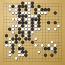 Board position at the end of game WAGC 1992 - Round 7 - Game 8: Jan Frederiksen vs Ricardo Quintero