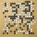Board position at the end of game WAGC 1992 - Round 8 - Game 3: Andre Moussa vs Qi-Yu Han