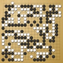 Board position at the end of game WAGC 1992 - Round 8 - Game 7: Khosa Ariya vs Ralph Spiegl