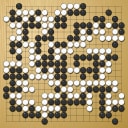 Board position at the end of game WAGC 1992 - Round 8 - Game 11: Stephen Reye vs Alain Wettach