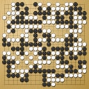 Board position at the end of game WAGC 1993 - Round 6 - Game 1: Yiguo Sun vs Soonjoo Seo