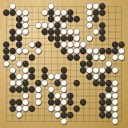 Board position at the end of game WAGC 1994 - Round 8 - Game 1: Cun Wang vs Satoshi Hiraoka