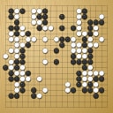 Board position at the end of game WAGC 1995 - Round 1 - Game 1: Franz Huettler vs Woei-Haw Djap