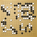 Board position at the end of game WAGC 1995 - Round 3 - Game 1: Egbert Rittner vs Ying Kan
