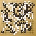 Board position at the end of game WAGC 1996 - Round 1 - Game 3: Felix von Arnim vs Leon Matoh