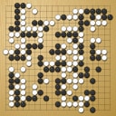 Board position at the end of game WAGC 1996 - Round 1 - Game 7: Franz Huettler vs Enzo Pedrini