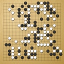Board position at the end of game WAGC 1996 - Round 1 - Game 1: Viktor Bogdanov vs Myeong-seon Ch`oe