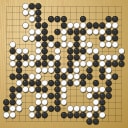Board position at the end of game WAGC 1996 - Round 2 - Game 6: Alain Wettach vs Rafael Torres-Miranda
