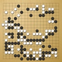 Board position at the end of game WAGC 1996 - Round 3 - Game 6: Gabor Szabics vs Miroslav Poliak