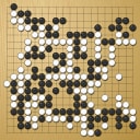 Board position at the end of game WAGC 1996 - Round 4 - Game 1: Jun Liu vs Yong-man Yi