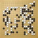 Board position at the end of game WAGC 1996 - Round 4 - Game 2: Mihai Bisca vs Ying Kan