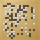 Board position at the end of game WAGC 1996 - Round 5 - Game 1: Ying Kan vs Jun Liu