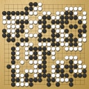 Board position at the end of game WAGC 1996 - Round 6 - Game 1: Jun Liu vs Hironori Hirata