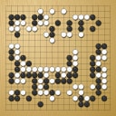 Board position at the end of game WAGC 1996 - Round 7 - Game 4: Woei-Haw Djap vs Kyle Jones