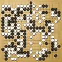Board position at the end of game WAGC 1996 - Round 8 - Game 5: Hsiang-Jen Huang vs Viktor Bogdanov