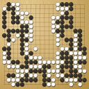 Board position at the end of game WAGC 1996 - Round 8 - Game 1: Jun Liu vs Felix von Arnim
