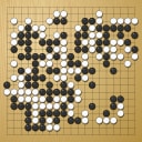 Board position at the end of game WAGC 1996 - Round 8 - Game 6: Laurent Heiser vs Victor Chow