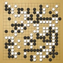 Board position at the end of game WAGC 1996 - Round 8 - Game 7: Vladimir Danek vs Enzo Pedrini