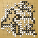 Board position at the end of game WAGC 1997 - Round 1 - Game 4: Chris Visser vs Jan Schroer