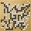 Board position at the end of game WAGC 1997 - Round 1 - Game 3: Woei-Haw Djap vs Joan Pons
