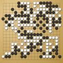 Board position at the end of game WAGC 1997 - Round 2 - Game 5: Bo-keun Chi vs Jean Michel