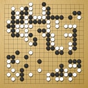Board position at the end of game WAGC 1997 - Round 2 - Game 8: Jesper Pedersen vs Enrique Burzyn