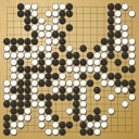 Board position at the end of game WAGC 1997 - Round 3 - Game 8: Carlos Segura vs Rudolf Caio-Petersen