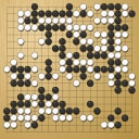Board position at the end of game WAGC 1997 - Round 3 - Game 2: Ying Kan vs Cristian Pop