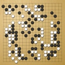 Board position at the end of game WAGC 1997 - Round 4 - Game 6: Leszek Soldan vs Chris Visser