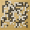 Board position at the end of game WAGC 1997 - Round 4 - Game 5: Matthew Cocke vs Jean Michel