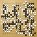 Board position at the end of game WAGC 1997 - Round 6 - Game 4: Alexej Lazarev vs Hosuk Yi