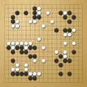 Board position at the end of game WAGC 1997 - Round 6 - Game 2: Hideyuki Sakai vs Francois Borloz