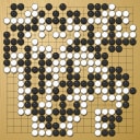 Board position at the end of game WAGC 1997 - Round 6 - Game 1: Jun Liu vs Zhihan Lin
