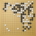 Board position at the end of game WAGC 1997 - Round 6 - Game 6: Ying Kan vs Jurij Pljushch