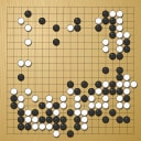 Board position at the end of game WAGC 1997 - Round 7 - Game 5: Csaba Mero vs Ying Kan
