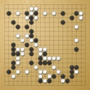 Board position at the end of game WAGC 1997 - Round 7 - Game 8: Francois Borloz vs Harry Taari
