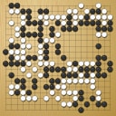 Board position at the end of game WAGC 1997 - Round 8 - Game 7: Joan Pons vs Jesper Pedersen