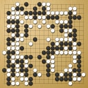 Board position at the end of game WAGC 1998 - Round 1 - Game 1: Ch`an-u Kim vs Peng-Chwan Ong